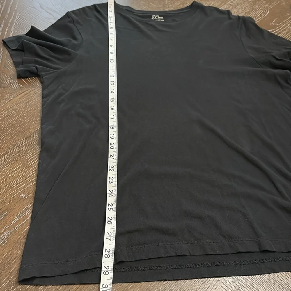 J.Crew essential tee black short sleeve cotton T-shirt Size L